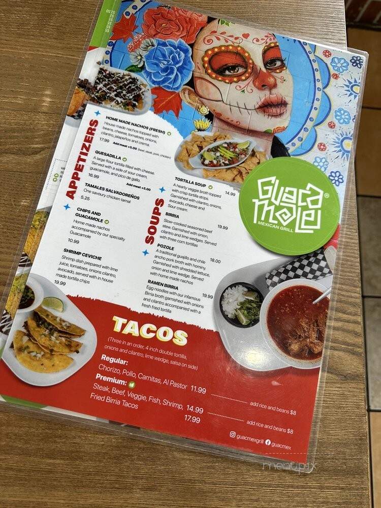 La Conquistadora - Surrey, BC menu_pic