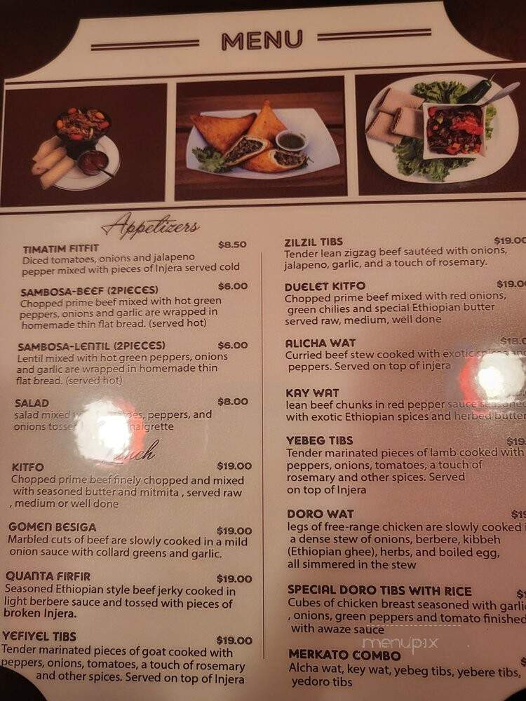 Merkato Restaurant - Winnipeg, MB menu_pic