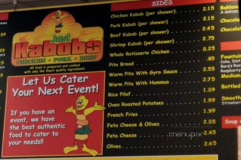 Justkababs Restaurant - Mississauga, ON menu_pic