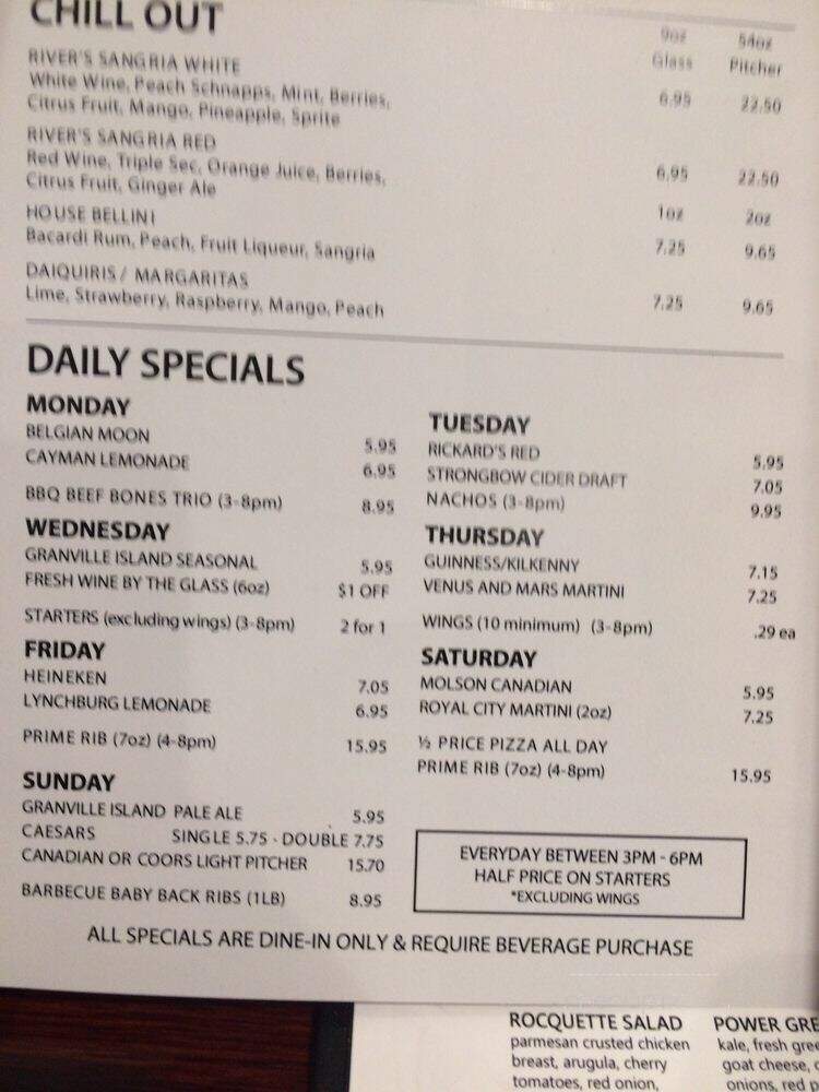 Venus Place - New Westminster, BC menu_pic