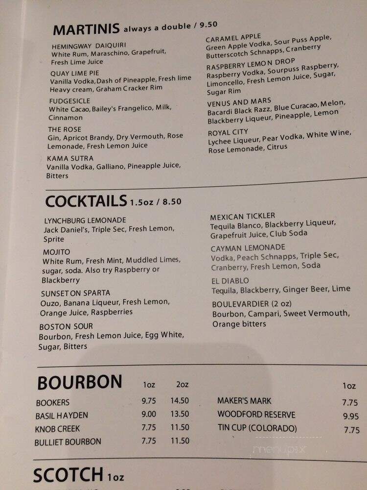 Venus Place - New Westminster, BC menu_pic