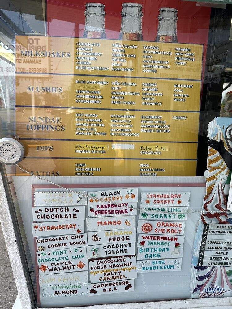 Tom's Dairy Freeze - Toronto, ON menu_pic