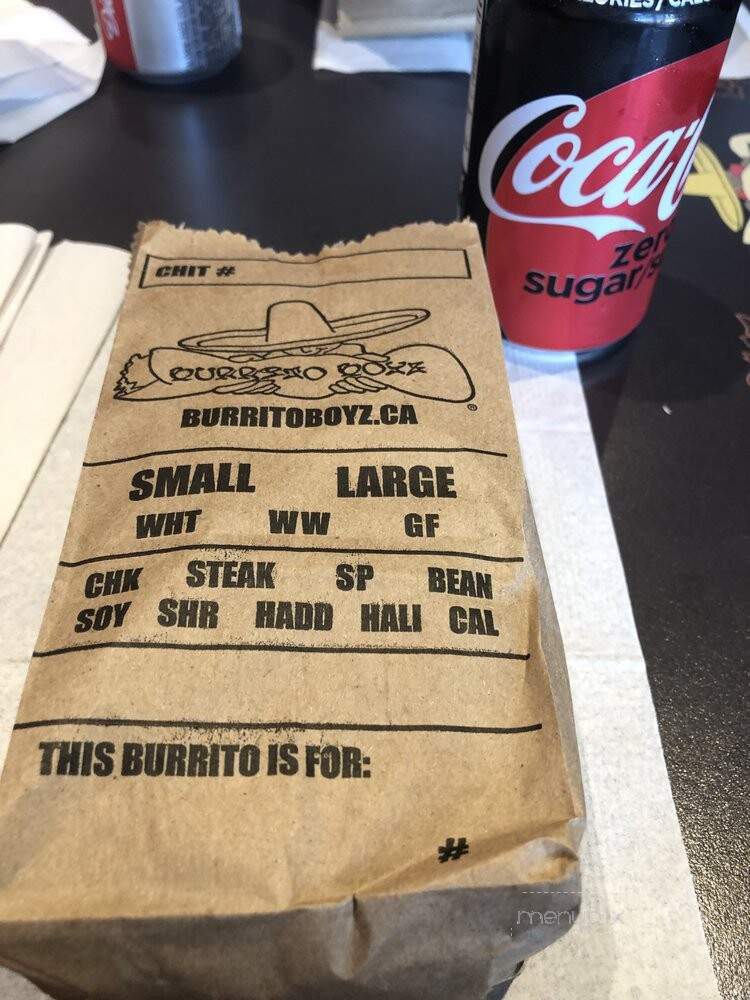 Burrito Boyz - Toronto, ON menu_pic