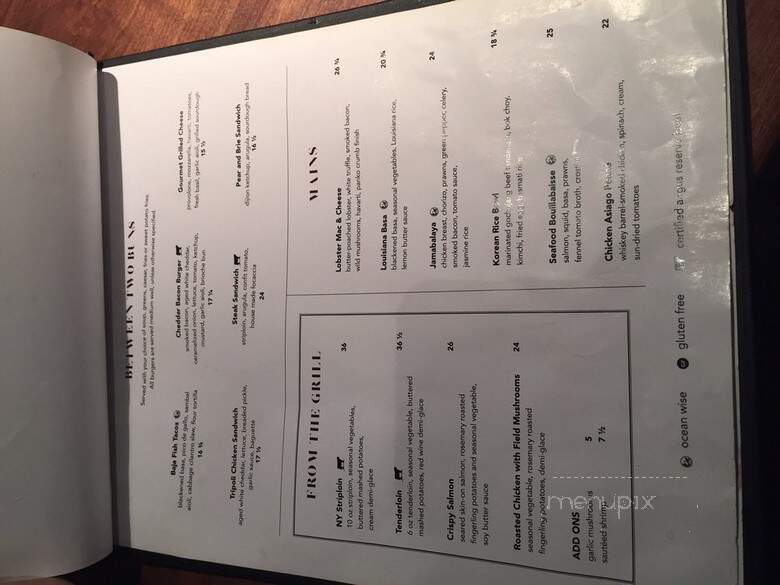 The Metropolitan Grill - Calgary, AB menu_pic