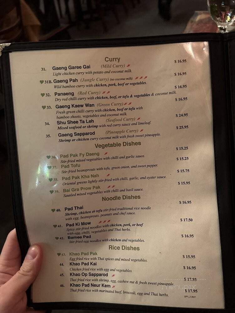 Green Papaya Classic Thai Cuisine - Ottawa, ON menu_pic