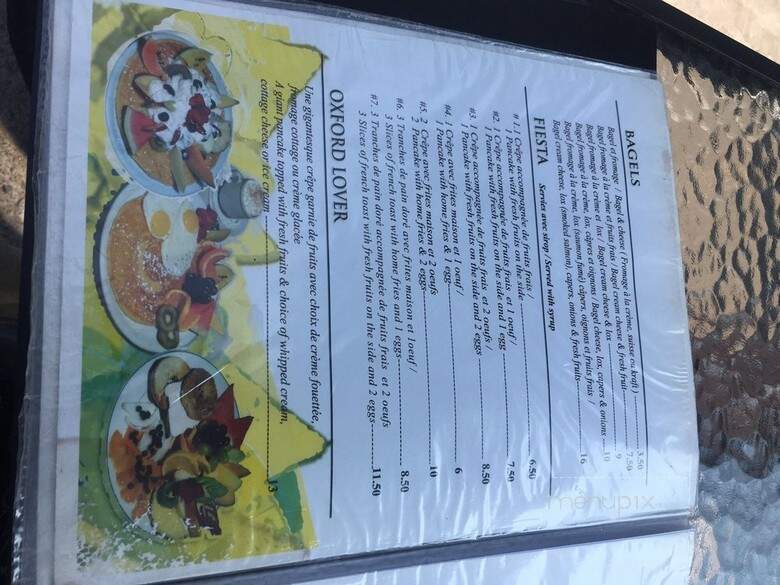 Oxford Cafe - Montreal, QC menu_pic
