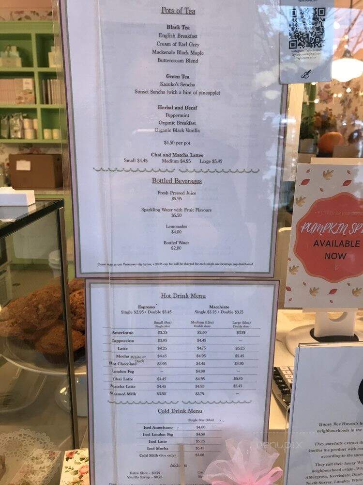 Butter - Vancouver, BC menu_pic