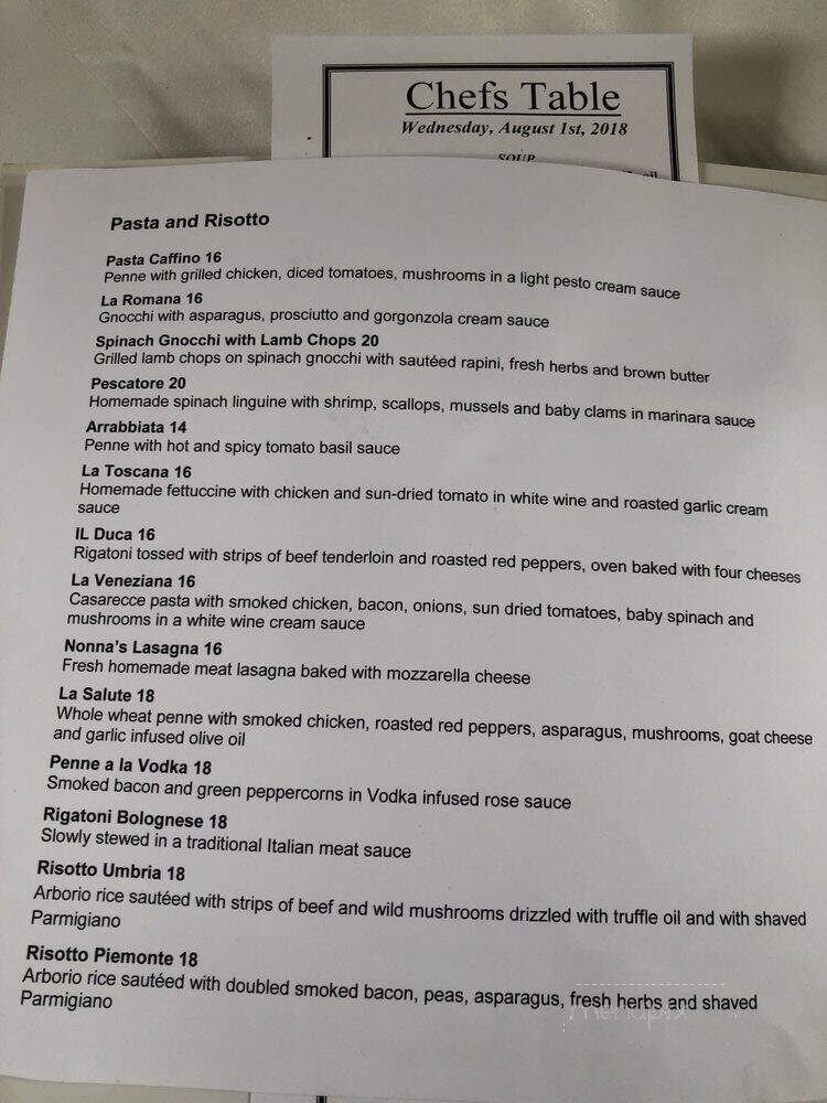 Caffino - Toronto, ON menu_pic