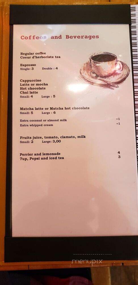 Restaurant Au Quai De L'Anse - Havre-Aubert, QC menu_pic