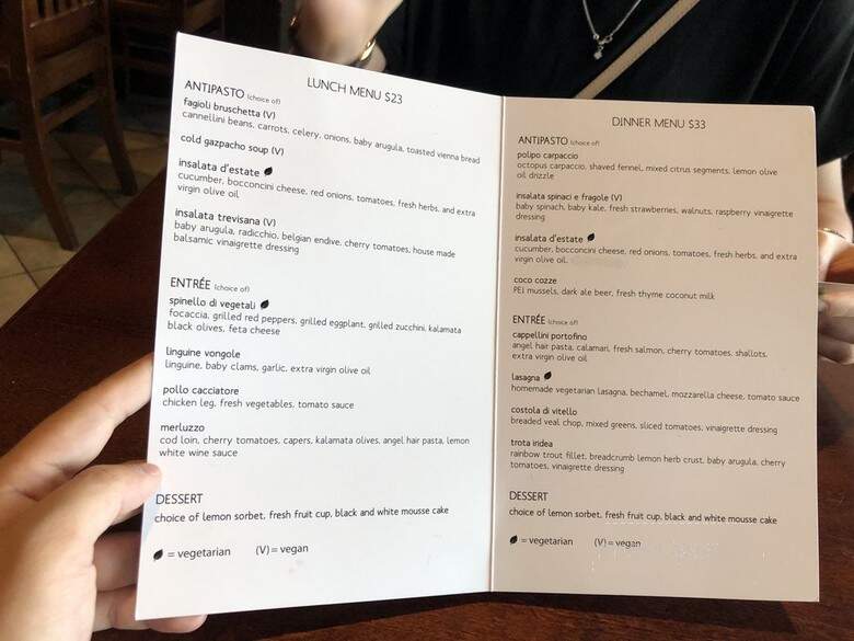 Mezza Notte Trattoria - Toronto, ON menu_pic