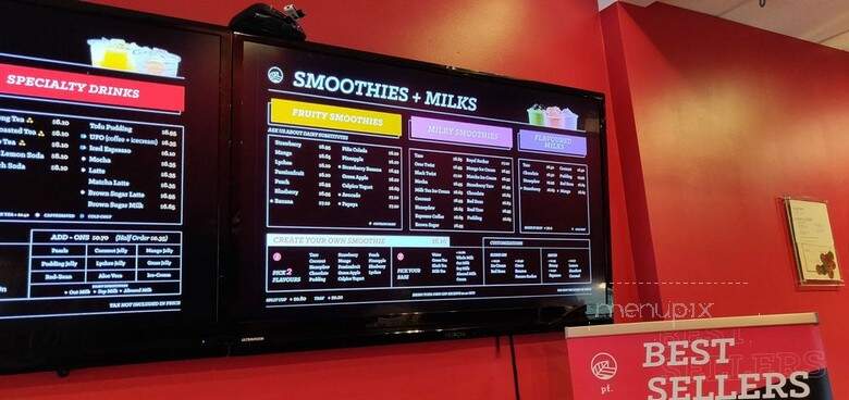 Pearl Fever Bubbletea House - Coquitlam, BC menu_pic