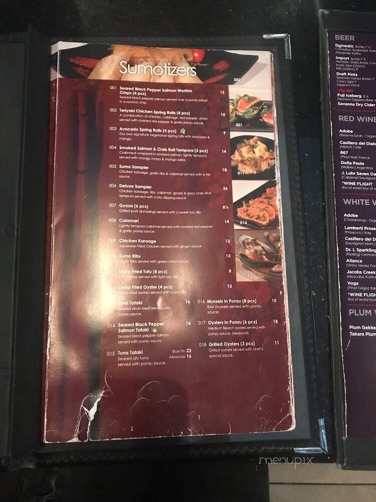 Sumo Sumo Sushi Bar & Grill - Strathcona County, AB menu_pic