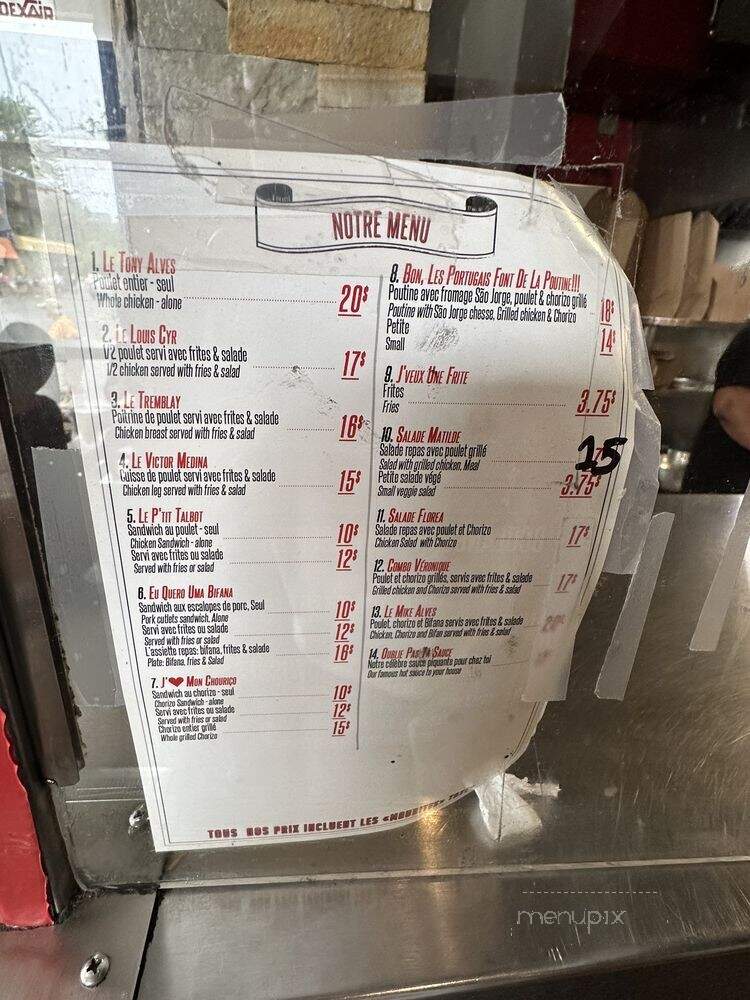 Le Petit Rico - Montreal, QC menu_pic