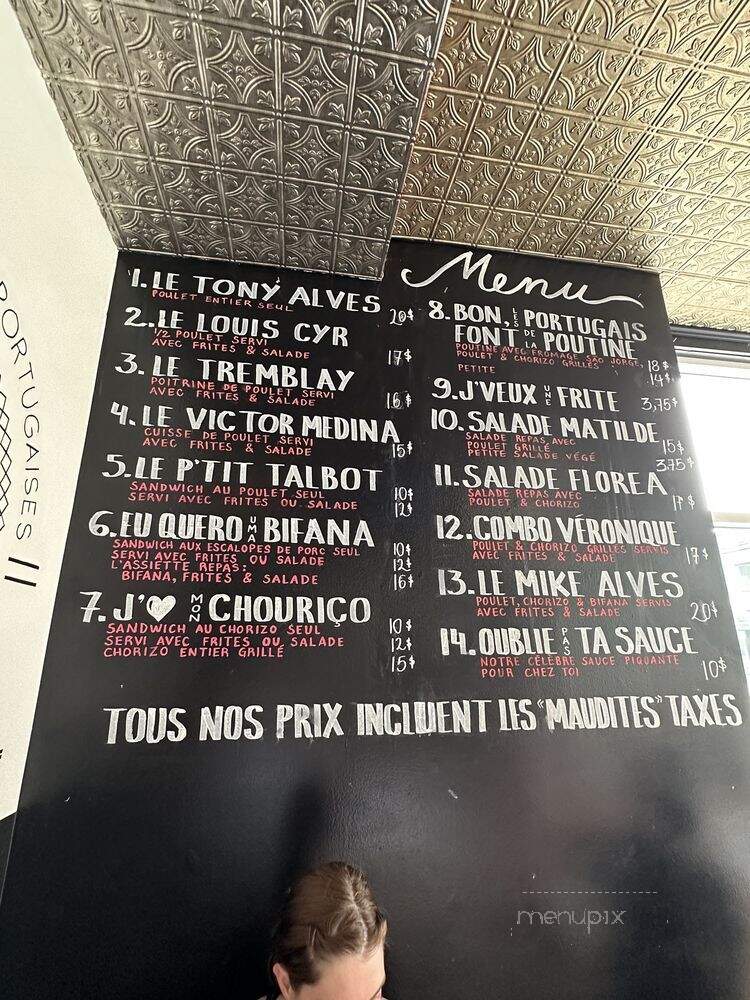 Le Petit Rico - Montreal, QC menu_pic