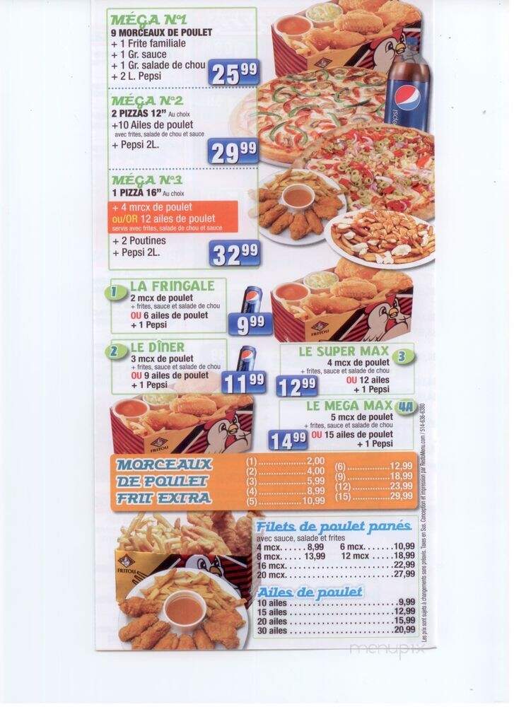 Pizza Masson Enr - Montreal, QC menu_pic