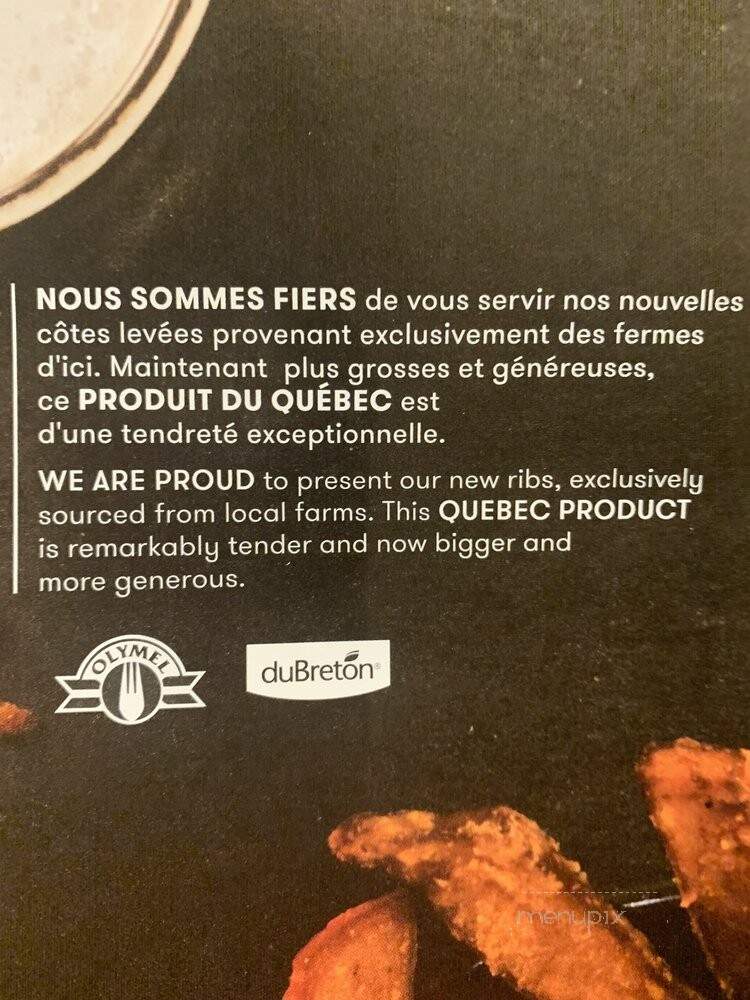 Sinat Hubert Rotisserie - Gatineau, QC menu_pic