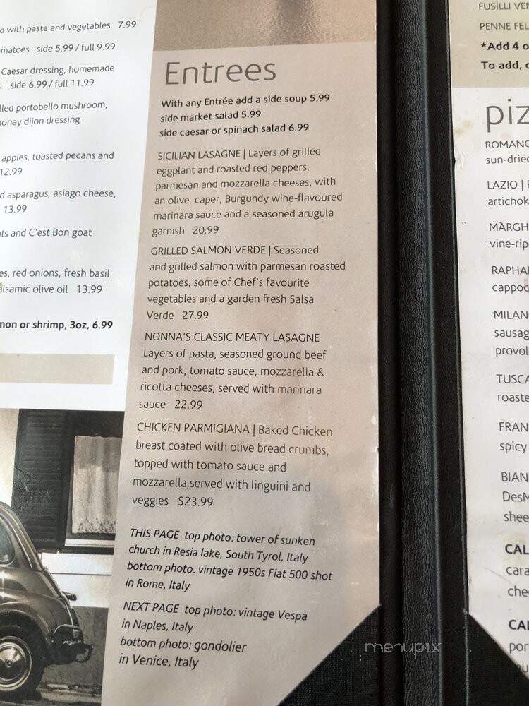 Fellinis Italian-Mediterranean - Stratford, ON menu_pic