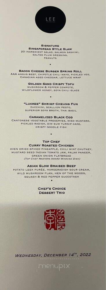 Fusion Bar & Grill - Toronto, ON menu_pic