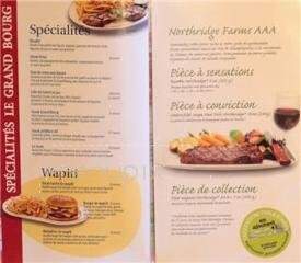 Brasserie Le Grand Bourg Inc - Quebec, QC menu_pic