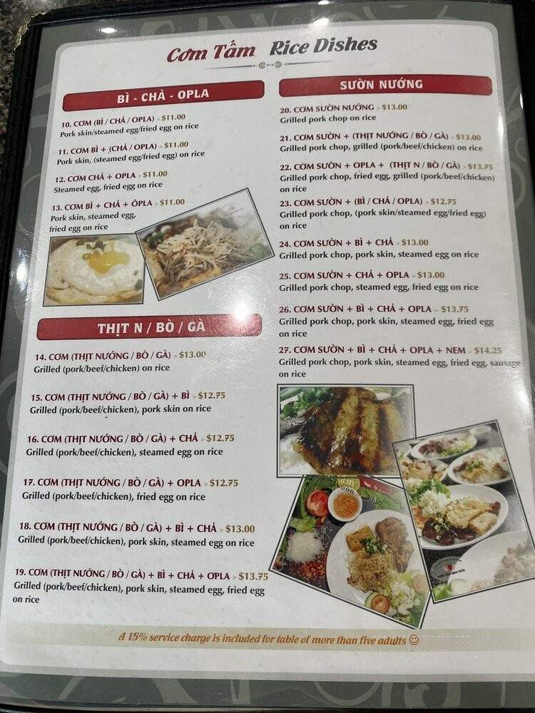 Com Tam Dao Vien - Mississauga, ON menu_pic