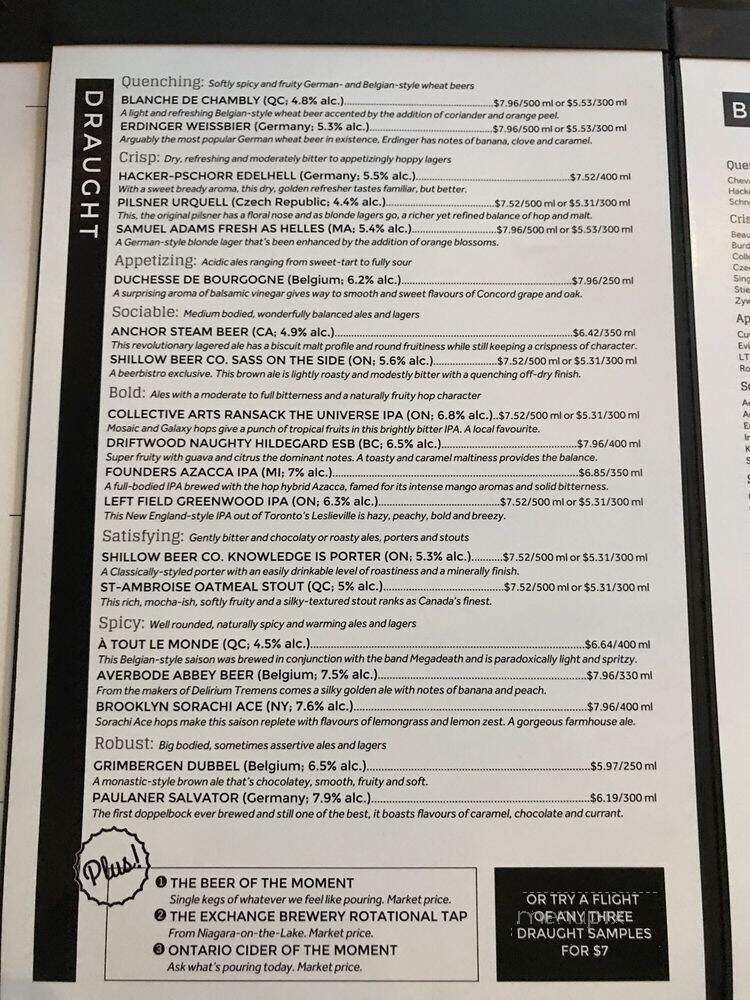 Beer Bistro - Toronto, ON