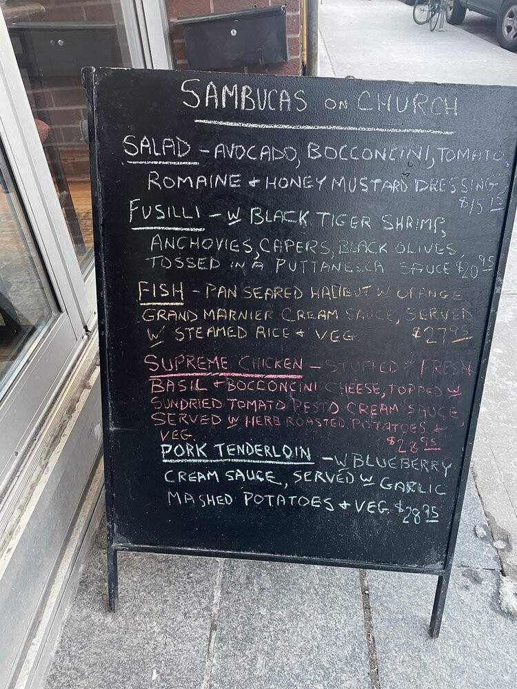 Sambucas on Church - Toronto, ON menu_pic