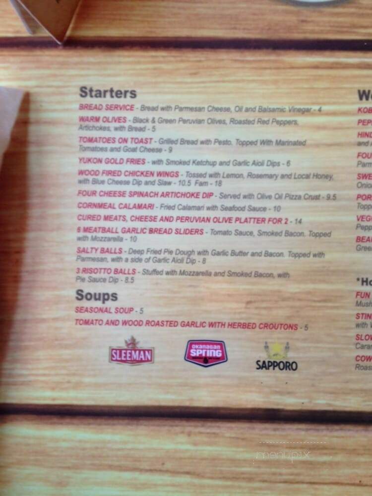 Pie - Barrie, ON menu_pic