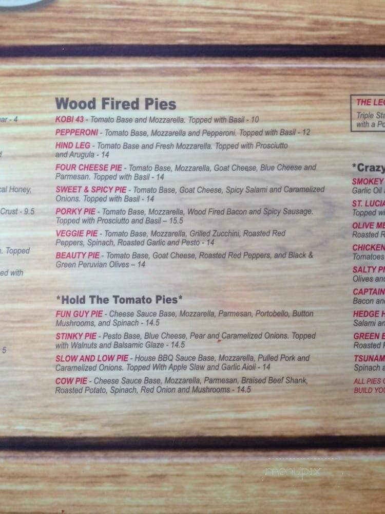 Pie - Barrie, ON menu_pic