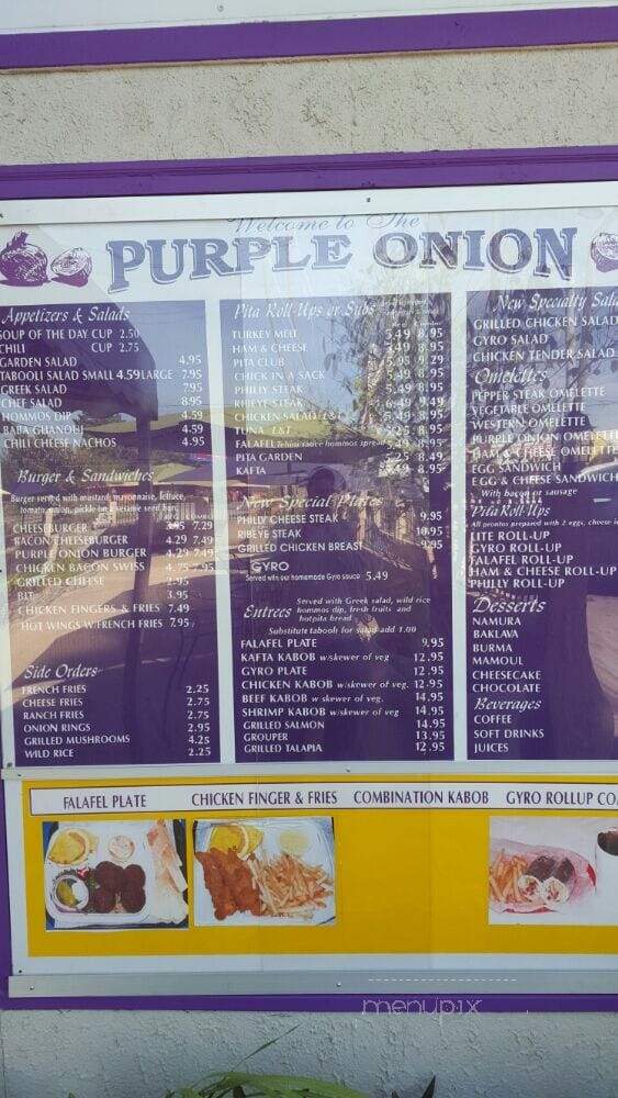 The Purple Onion Deli - Queen Charlotte, BC menu_pic