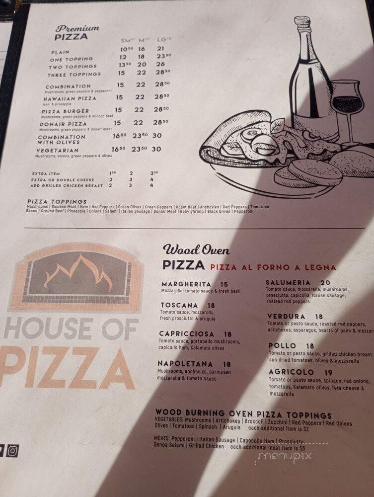 House Of Pizza - Ottawa, ON menu_pic