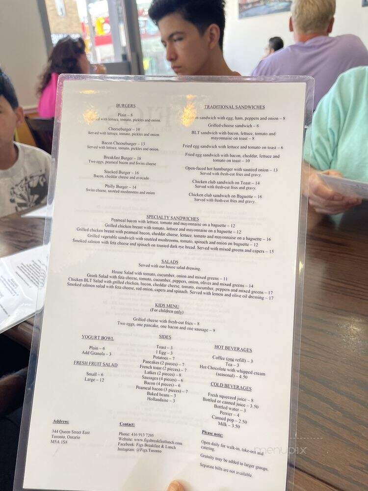 Breakfast Grill - Toronto, ON menu_pic