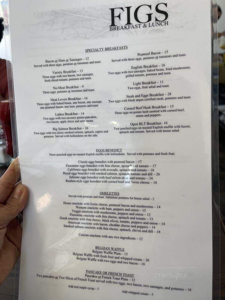 Breakfast Grill - Toronto, ON menu_pic