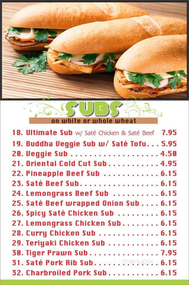 Thai Tai - Calgary, AB menu_pic