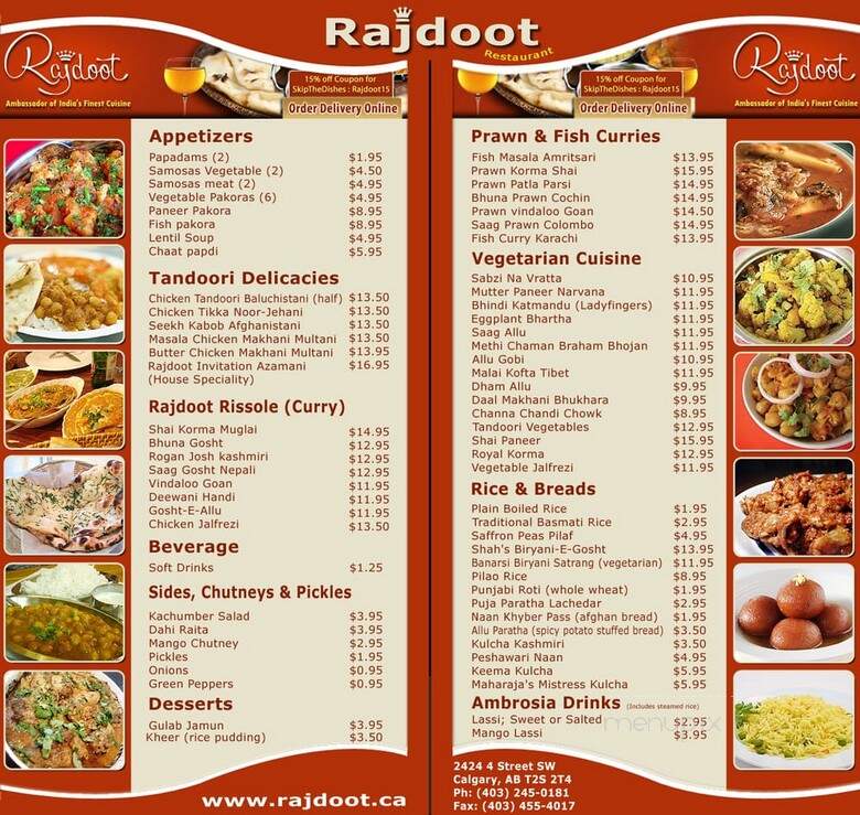 Rajdoot Restaurant - Calgary, AB