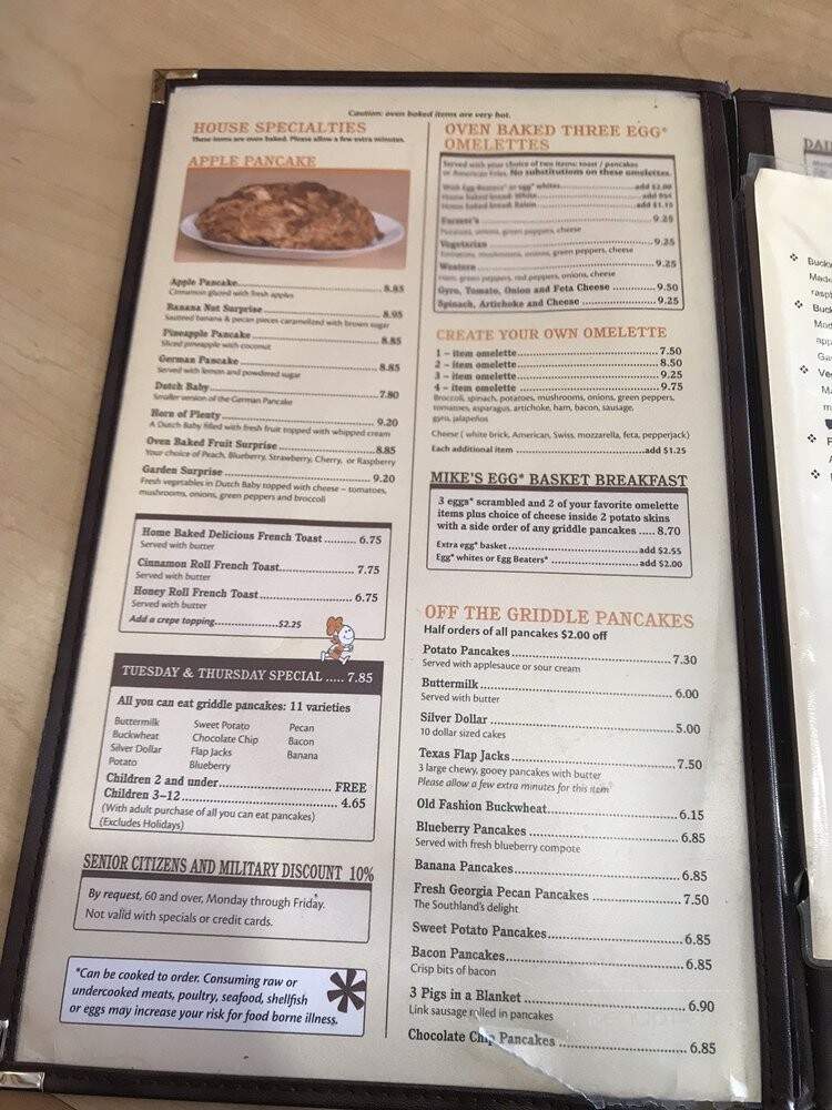 The Pantry Restaurant - Langley Twp, BC menu_pic