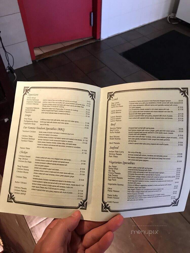 The Famous Indian Cuisine - Toronto, ON menu_pic