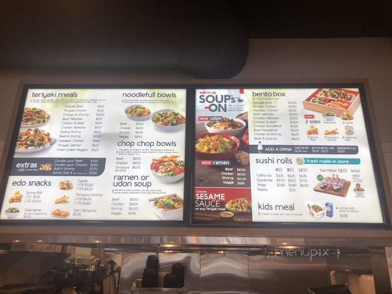 Edo Japan - Saskatoon, SK menu_pic