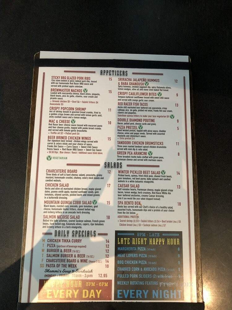 Central City Brewing Co. - Surrey, BC menu_pic