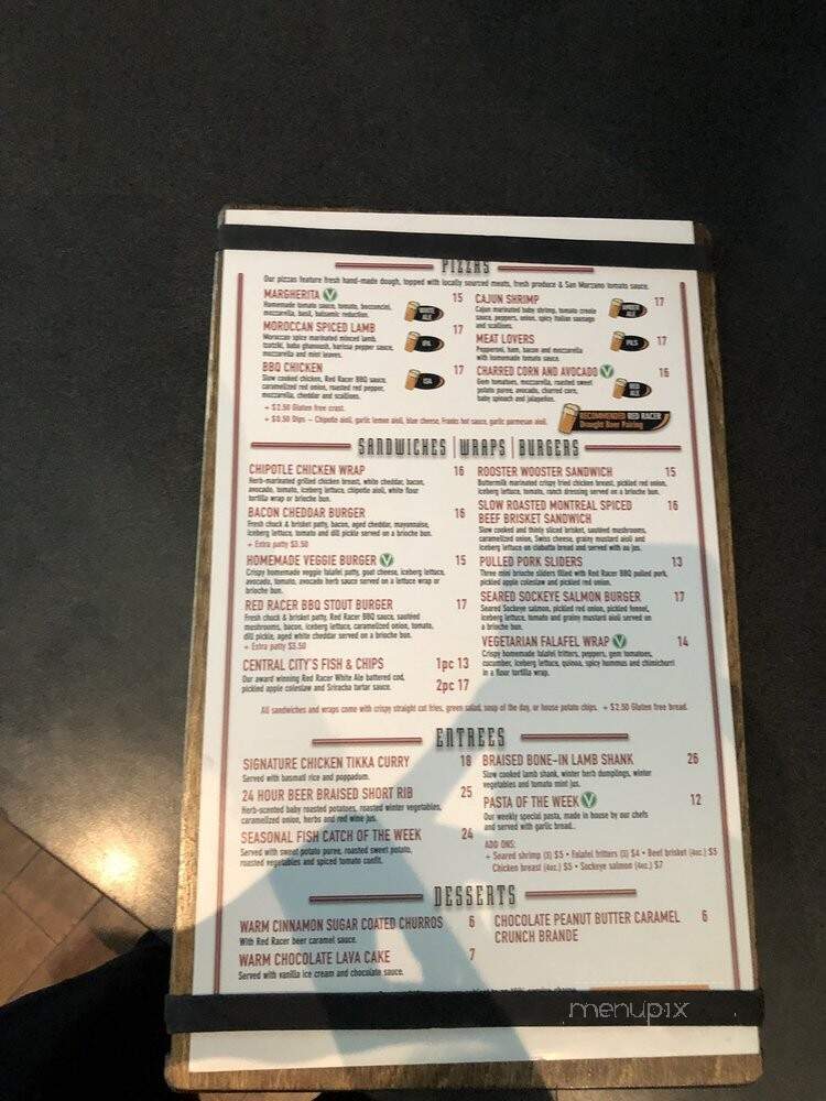 Central City Brewing Co. - Surrey, BC menu_pic