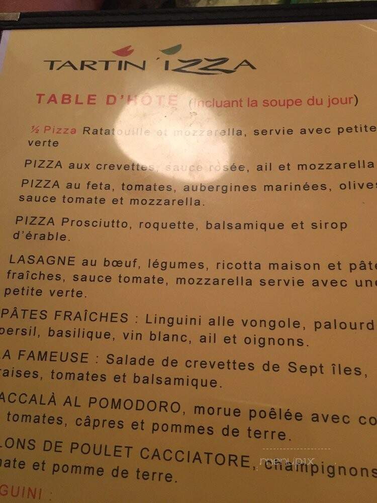 Tartinizza - Sutton, QC menu_pic