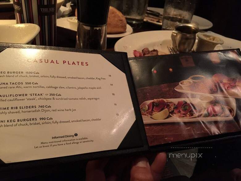 Keg Steakhouse & Bar - Mississauga, ON menu_pic