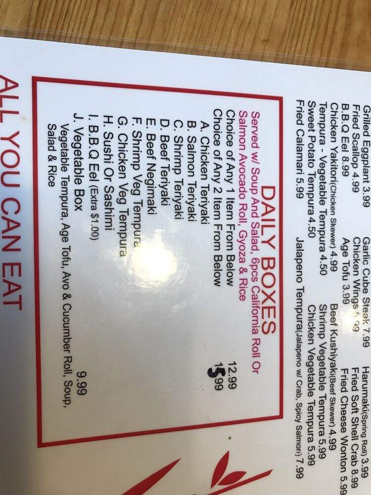 Osaka Sushi Oshawa - Oshawa, ON menu_pic