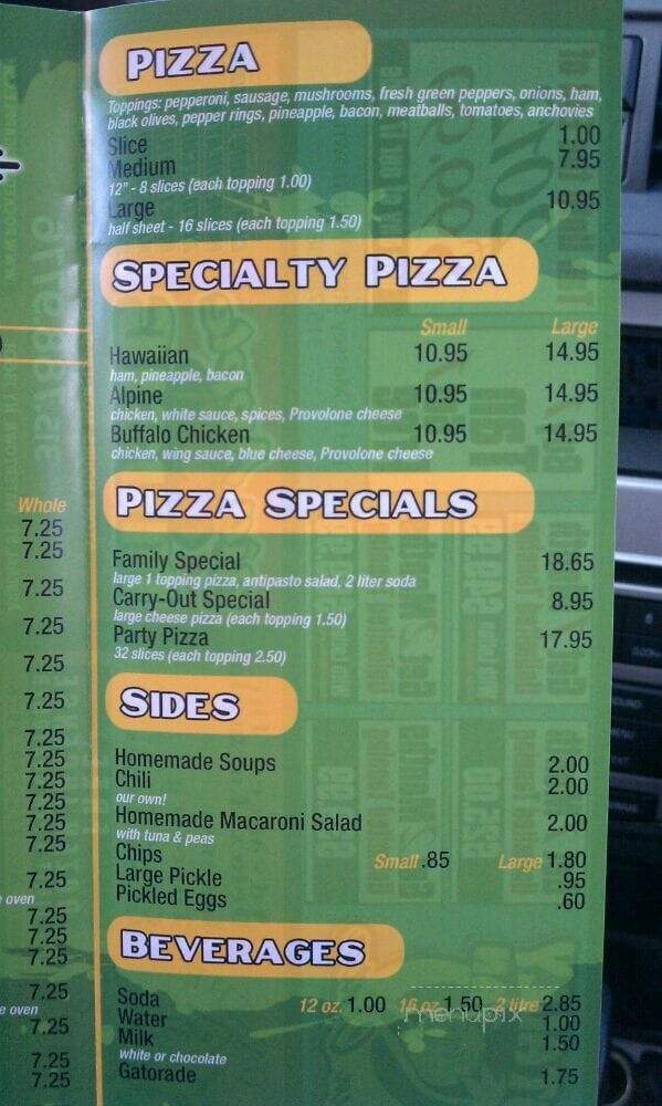 Mr. Sub - Toronto, ON menu_pic