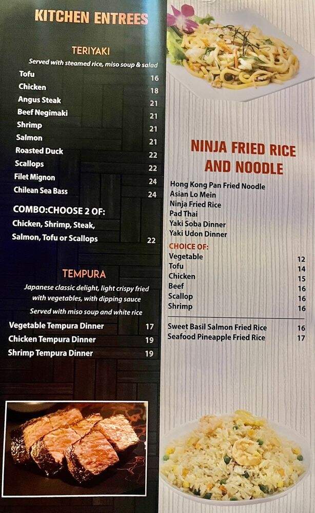 Ninja Japan - Toronto, ON menu_pic