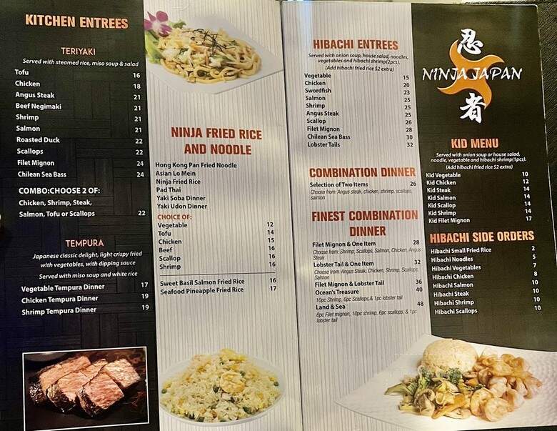 Ninja Japan - Toronto, ON menu_pic
