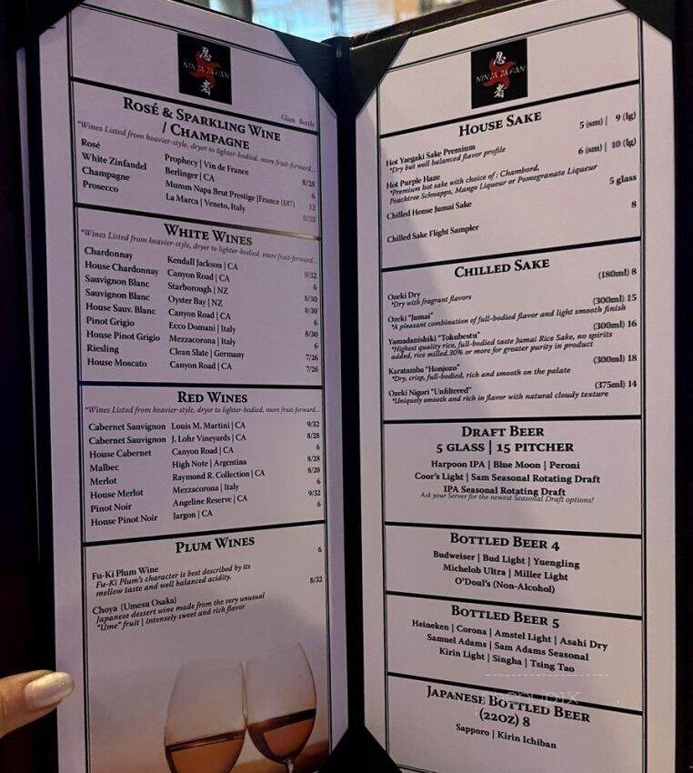 Ninja Japan - Toronto, ON menu_pic