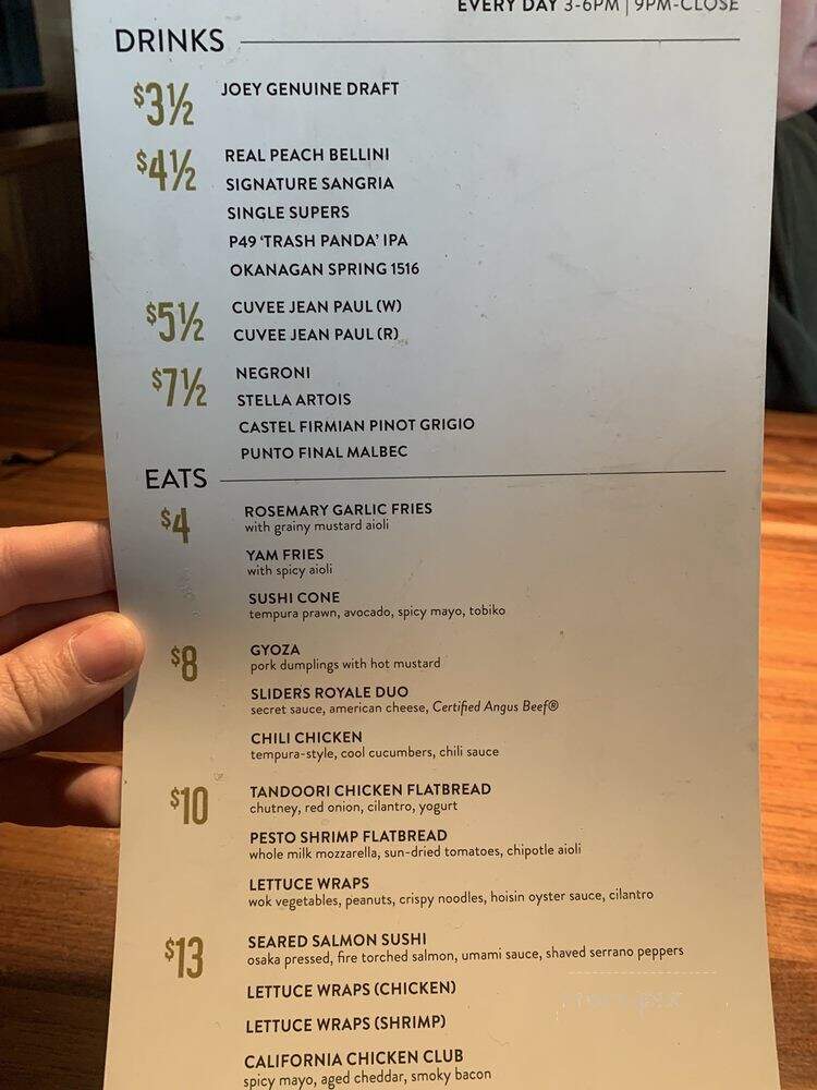 Joey's - Edmonton, AB