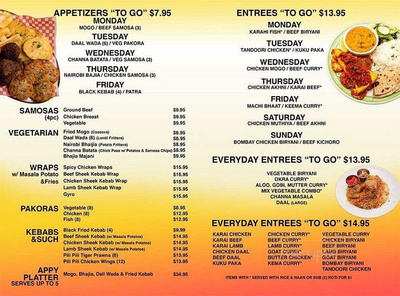 James Street Cafe - Vancouver, BC menu_pic