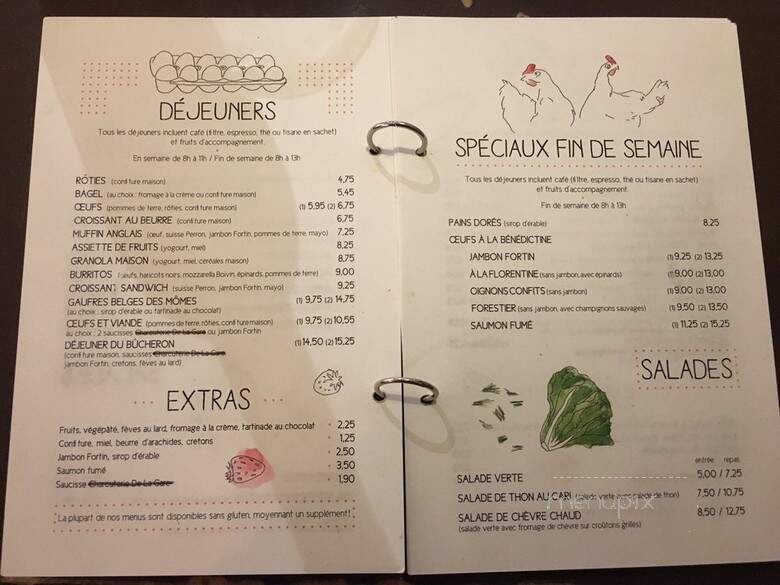 Cafe Cambio - Chicoutimi, QC menu_pic