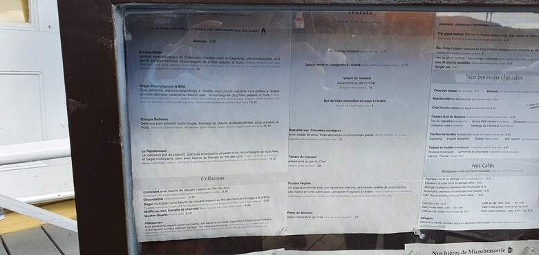 Cafe Boheme - Tadoussac, QC menu_pic
